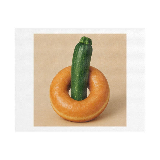 Food Porn, Photorealistic Art 'Designed by AI' Print on Satin Canvas