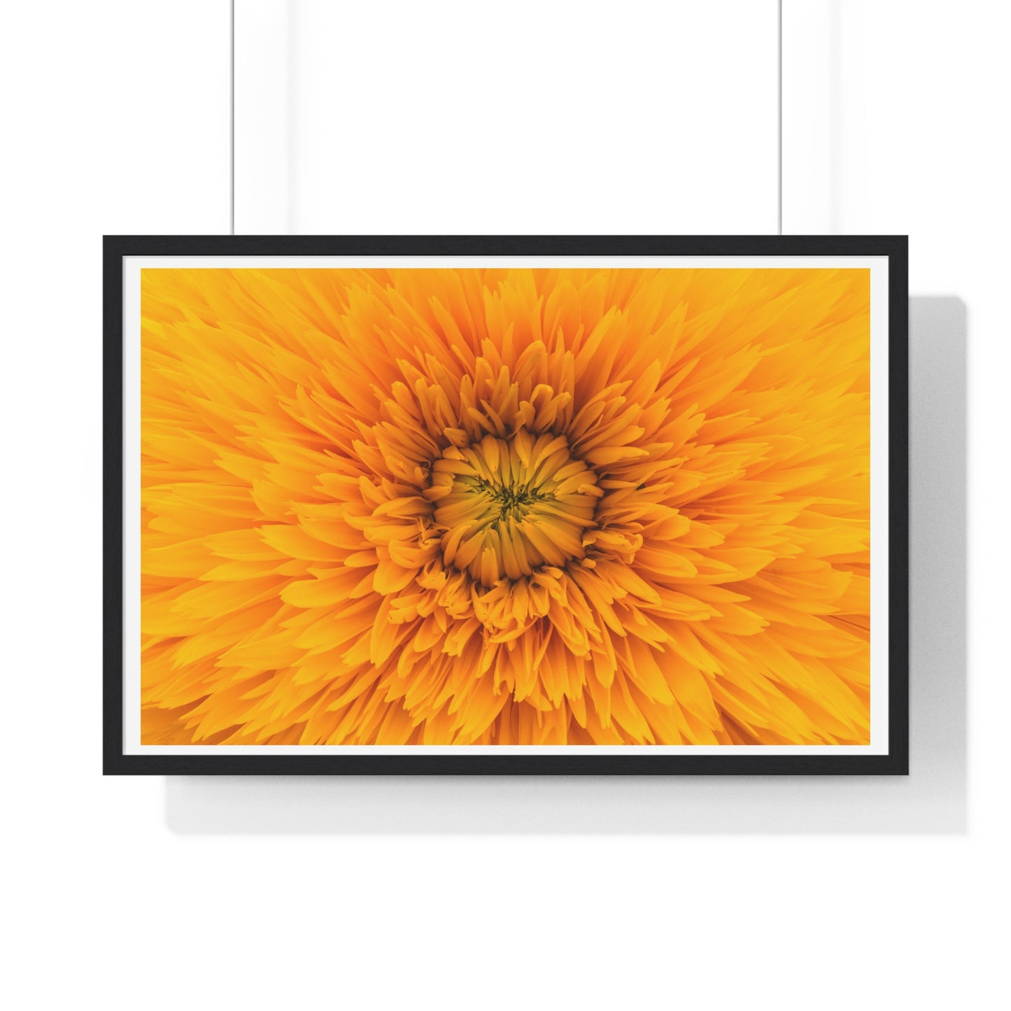 Vibrant Yellow Flower Relaxing Large Wall Art, Framed Print