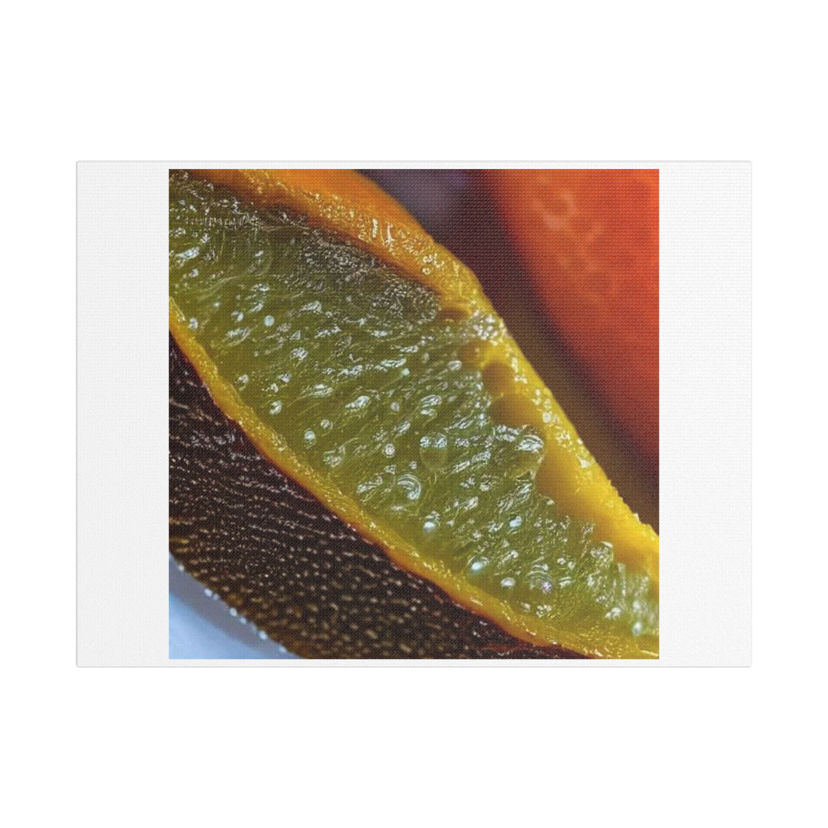 Abstract Citrus Fruits, Decor Art Print on Canvas