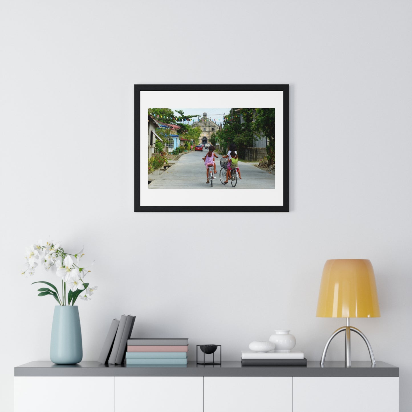 Street Scene, Philippines, Photographic Art, from the Original, Framed Print