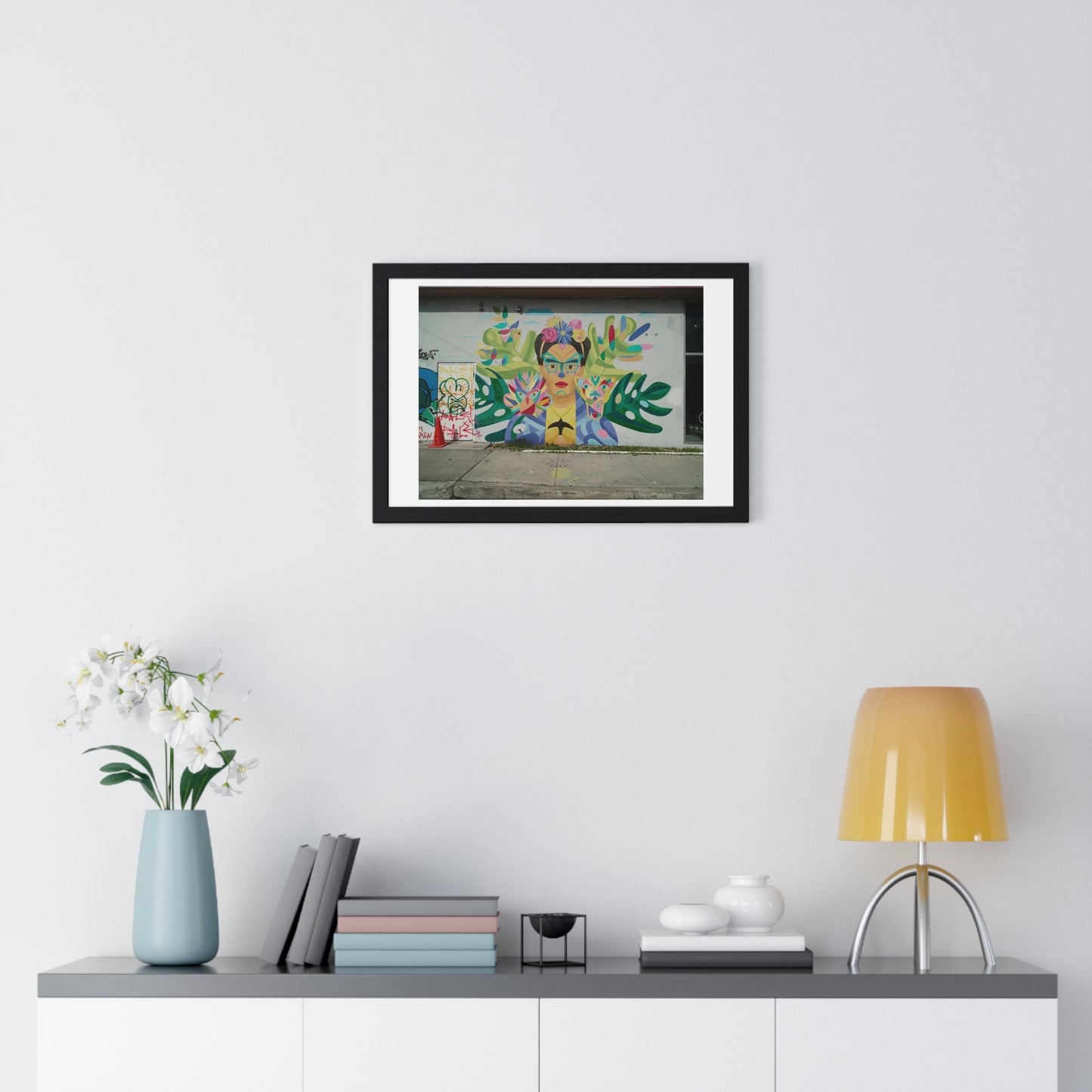 Mural Art in the Wynwood Neighbourhood of Miami, Florida, Framed Print