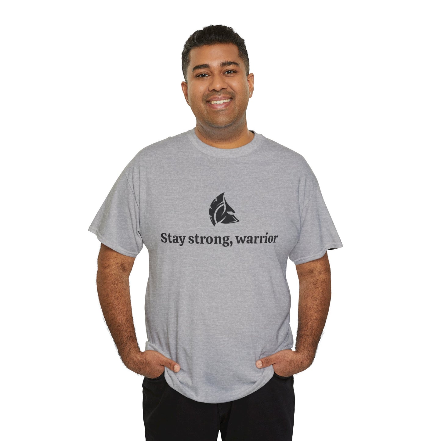 Stay Strong, Warrior Cotton T-Shirt