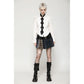 Dark in Love Kaia Skeleton Punk Leather Bow Tie