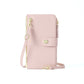 Mobile Phone Handbag With Transparent Touch Screen, Love Buckle