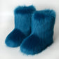 Women's Faux Fur Boots, Candy Colours