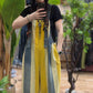 Vintage Stripe Suspender Pants, Women's Loose Cotton Denim Jumpsuit