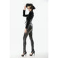 Dark in Love Serpentine Mesh-Panel Leggings