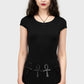 Killstar Ankh Statement Metal Belt