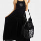 Killstar Ascended Velvet Maxi Pinafore Dress