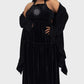 Killstar Ascended Velvet Maxi Pinafore Dress