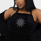 Killstar Ascended Velvet Maxi Pinafore Dress