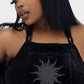 Killstar Ascended Velvet Maxi Pinafore Dress