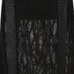 Banned Apparel Velkyn Faux Leather and Knit Panel Skirt in Black