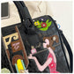 Cross Body Patchwork Embroidered Tablet-Friendly Boston Bag