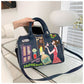 Cross Body Patchwork Embroidered Tablet-Friendly Boston Bag