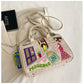 Cross Body Patchwork Embroidered Tablet-Friendly Boston Bag