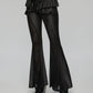 Punk Rave Bellatrix Goth Flared Pants in Black