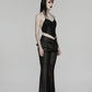 Punk Rave Bellatrix Goth Flared Pants in Black