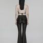 Punk Rave Bellatrix Goth Flared Pants in Black