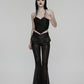 Punk Rave Bellatrix Goth Flared Pants in Black