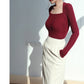 Nerazzurri High-Waist Faux Leather Fashion Skirt, Plus Sizes