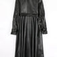 Nerazzurri Long White Leather Women's Coat, Catwalk Collection
