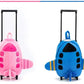 Airplane Design Kid's Rolling Backpack, Double-Use Travel Trolley