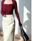 Nerazzurri High-Waist Faux Leather Fashion Skirt, Plus Sizes
