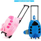 Airplane Design Kid's Rolling Backpack, Double-Use Travel Trolley