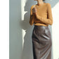 Nerazzurri High-Waist Faux Leather Fashion Skirt, Plus Sizes
