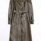 Nerazzurri Long White Leather Women's Coat, Catwalk Collection