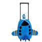 Airplane Design Kid's Rolling Backpack, Double-Use Travel Trolley