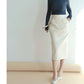 Nerazzurri High-Waist Faux Leather Fashion Skirt, Plus Sizes