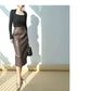 Nerazzurri High-Waist Faux Leather Fashion Skirt, Plus Sizes