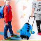 Airplane Design Kid's Rolling Backpack, Double-Use Travel Trolley