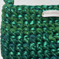 Metallic Green Handmade Crochet Festival Bag, Long Crossbody Strap