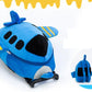 Airplane Design Kid's Rolling Backpack, Double-Use Travel Trolley