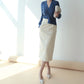 Nerazzurri High-Waist Faux Leather Fashion Skirt, Plus Sizes