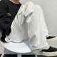 Vireous Men's Classic Wide Straight-Leg Cargo Pants in Black or White