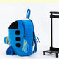 Airplane Design Kid's Rolling Backpack, Double-Use Travel Trolley