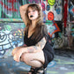 Necessary Evil Venus Wrapped Mesh Mini Dress