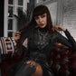 Necessary Evil Minerva Mesh Long-Sleeve Top