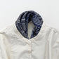 Navy Heritage Paisley Silk Scarf, 53cm Hand-Rolled Unisex Bandana
