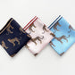Leopard Chic Silk Scarf, Unisex 65cm Hand-Rolled Bandana Scarf