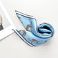 Leopard Chic Silk Scarf, Unisex 65cm Hand-Rolled Bandana Scarf