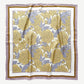 Peony Bloom Silk Scarf, 65cm Hand-Rolled Bandana Scarf