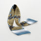 Peony Bloom Silk Scarf, 65cm Hand-Rolled Bandana Scarf