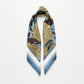 Peony Bloom Silk Scarf, 65cm Hand-Rolled Bandana Scarf