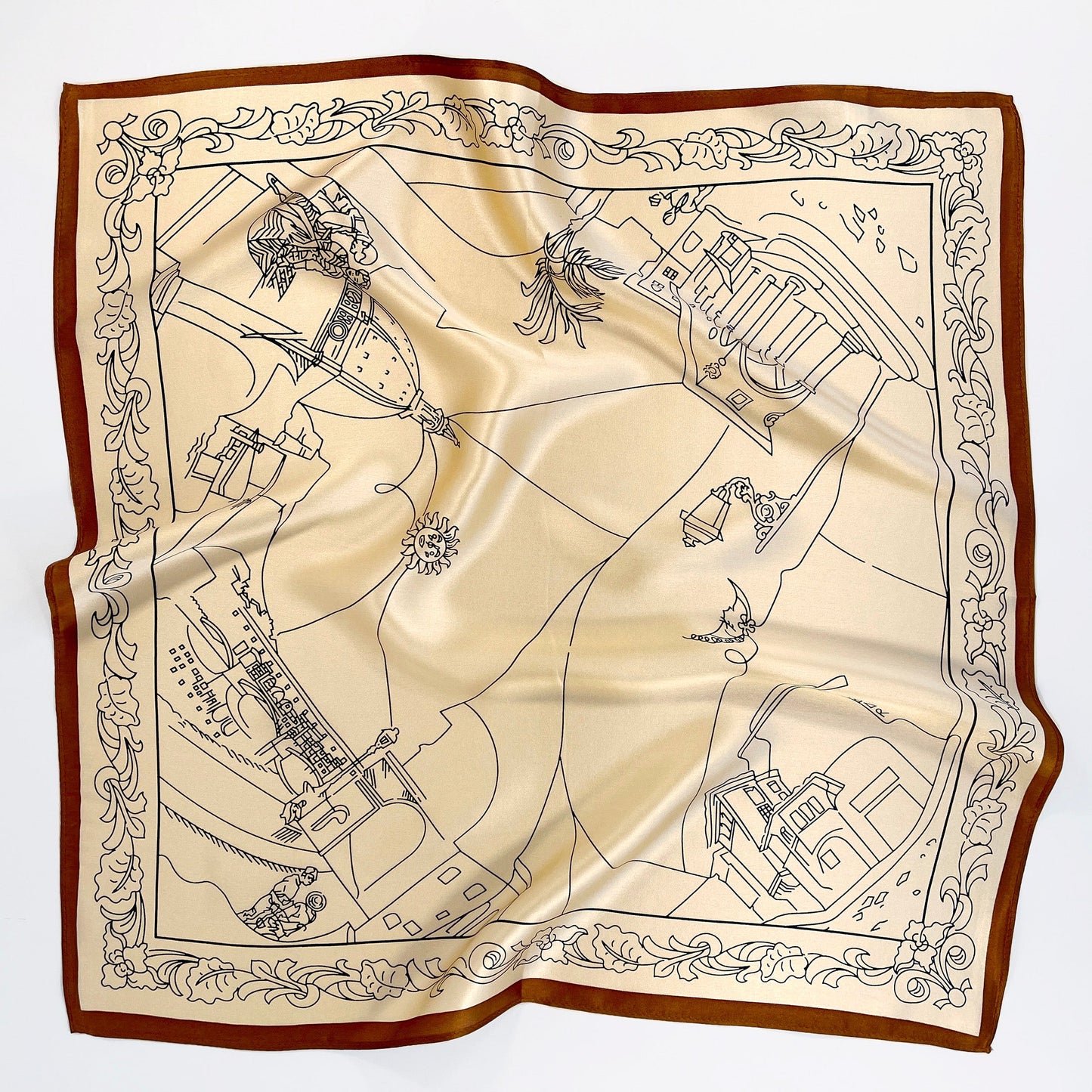 City Walk Silk Square Scarf, Women's 53cm Bandana