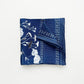 Blue Kyoto Bloom Silk Scarf, Men's 65cm Neckerchief